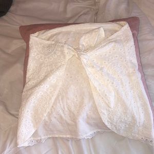 Sabo skirt white crop top